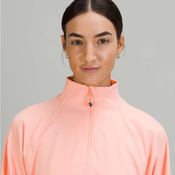 Lululemon Ready to Rulu Half-Zip Pullover, dew pink, size 10 - Picture 2 of 9